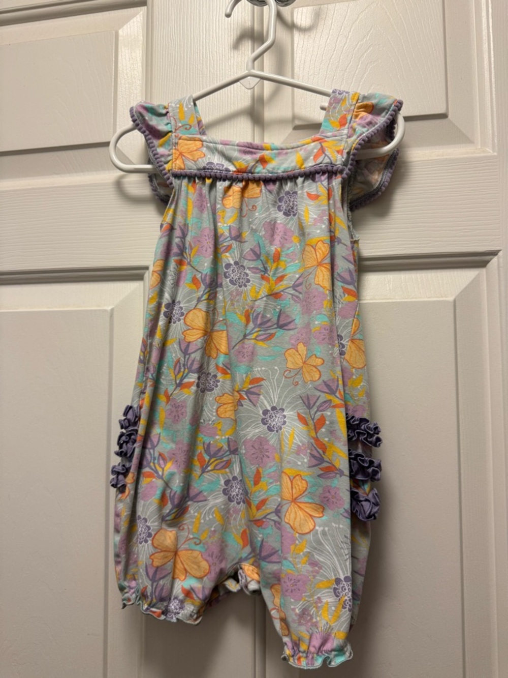 Ruffle Butts One-Piece Romper with longer, fitted legs